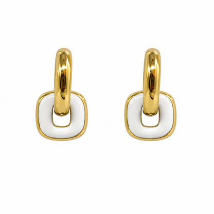 Aretes Cuadro Colgante