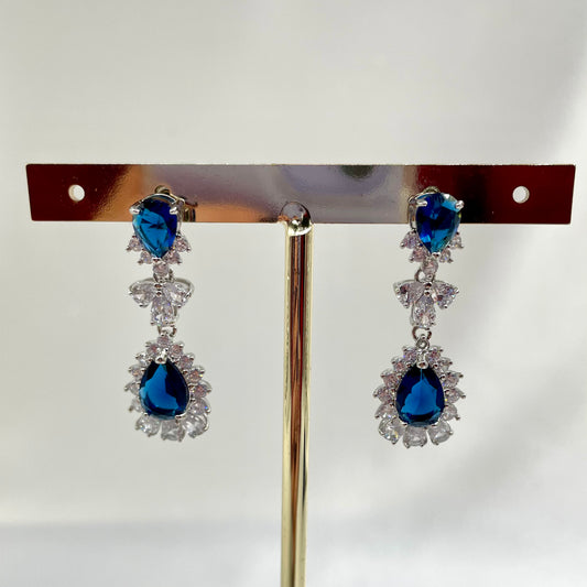 Aretes fiesta azul