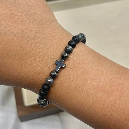 Pulsera para Hombre Dije de Cruz