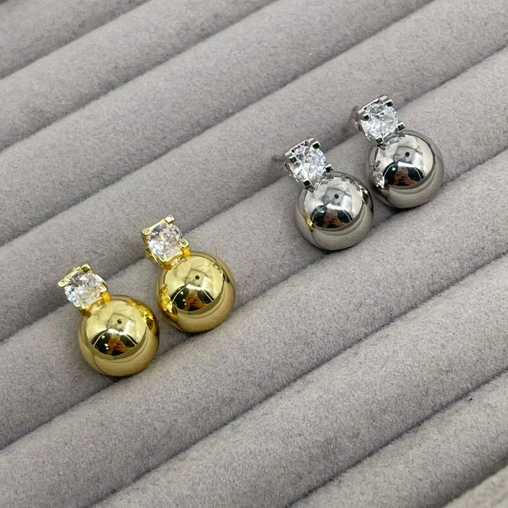 Aretes Bola Diamond