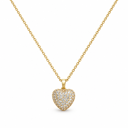 Collar Dije Corazón Pave