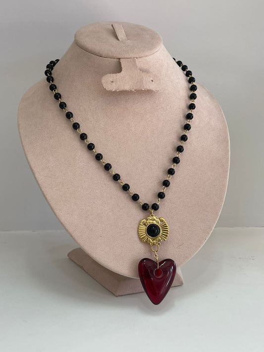 Collar Acrílico Corazón