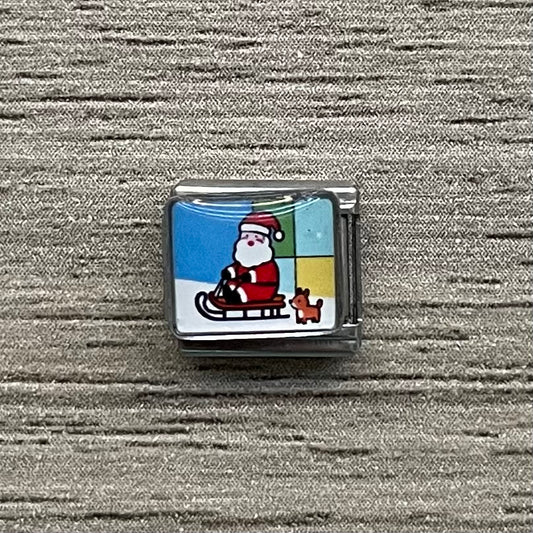 CHARM Santa Claus en Patin