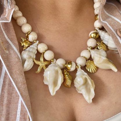 Collar Bolas y Caracolas