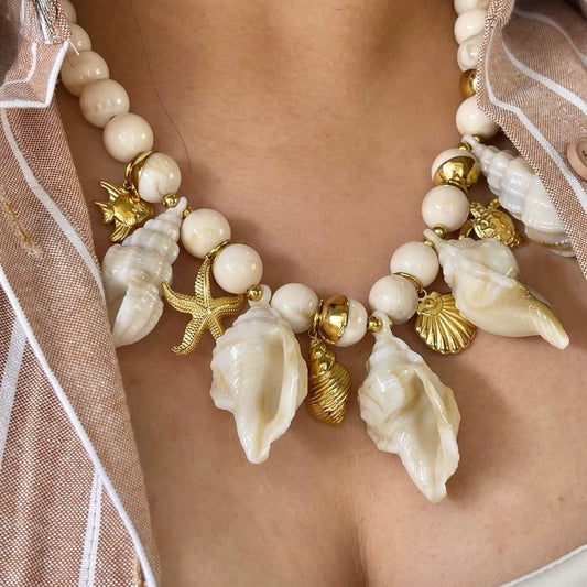 Collar Bolas y Caracolas