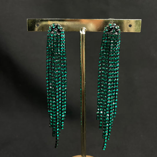 Aretes New Year verde