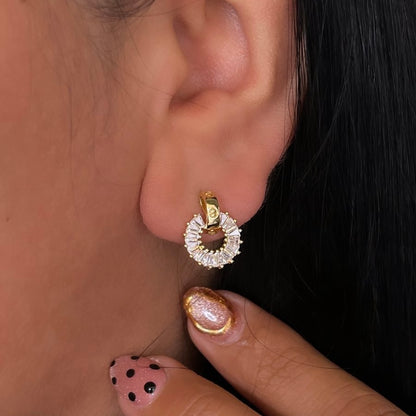 Aretes Baguettes Round
