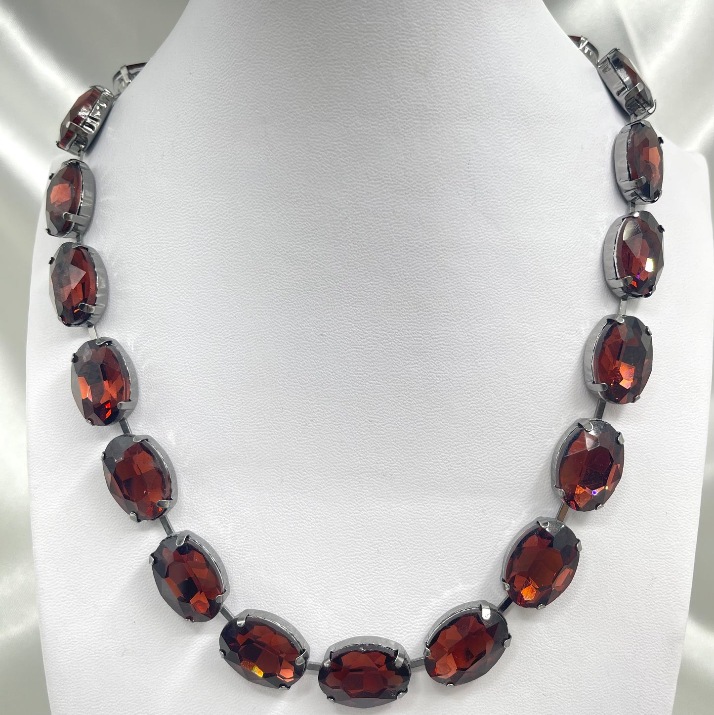 Collar piedra oval