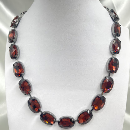 Collar piedra oval