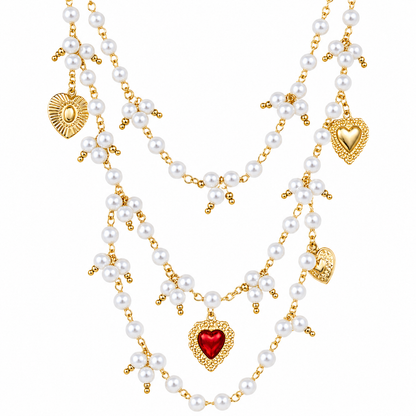 Collar Perlas Capas
