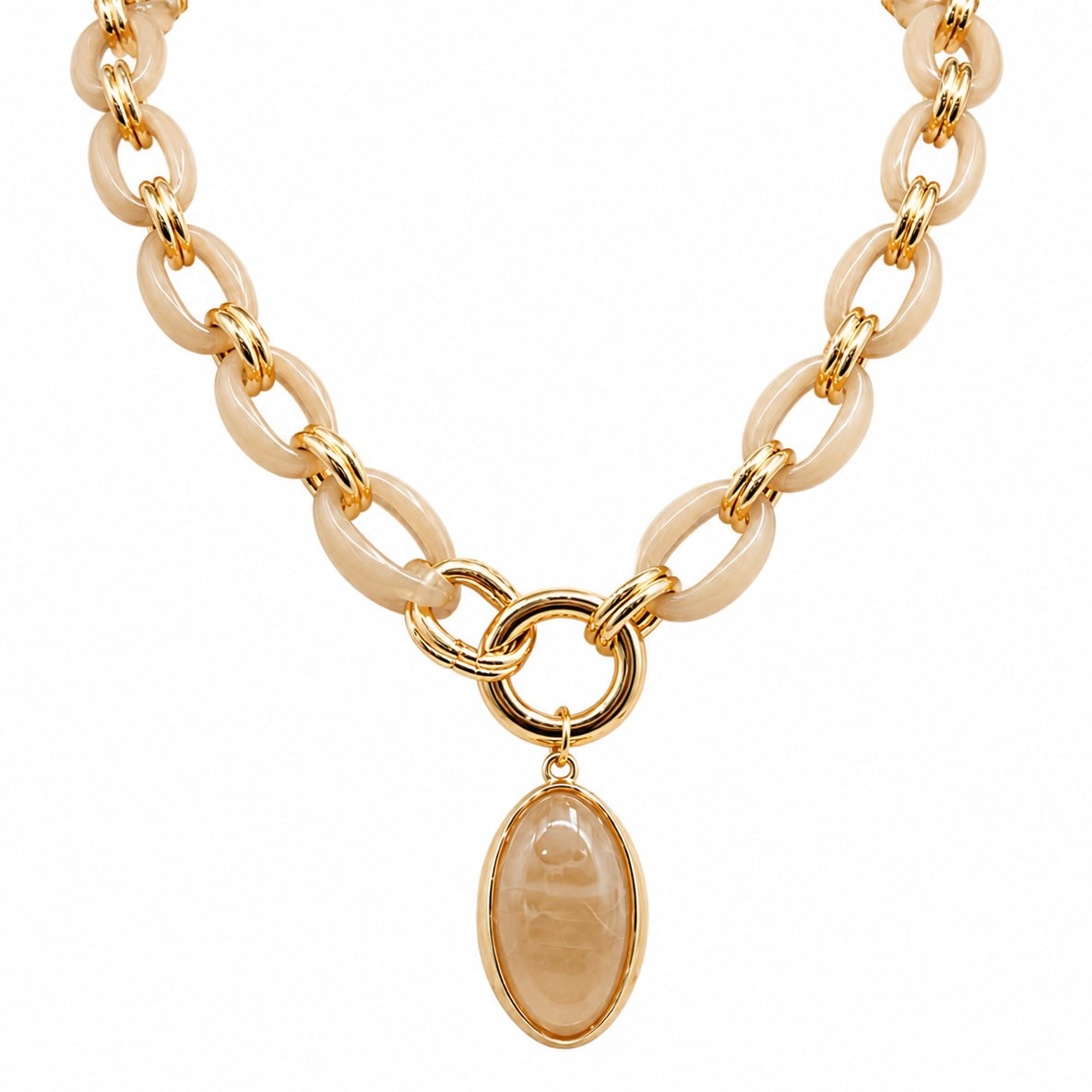 Collar Óvalos Acrílico