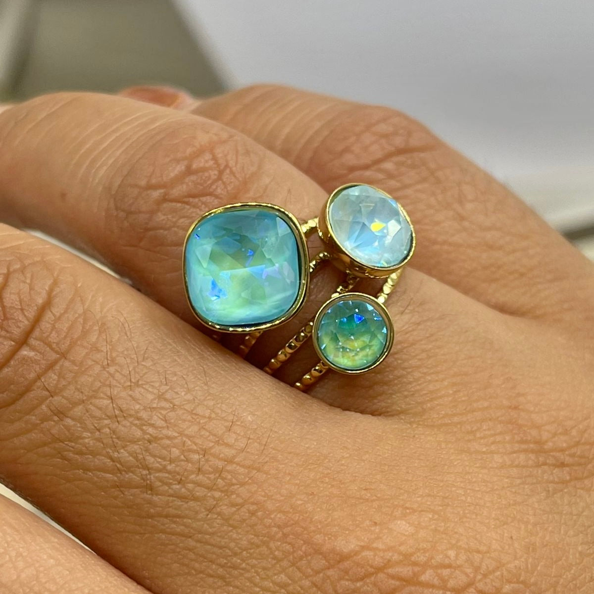 Anillo Cristales
