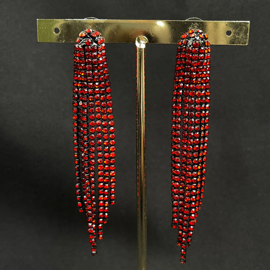 Aretes New Year rojo