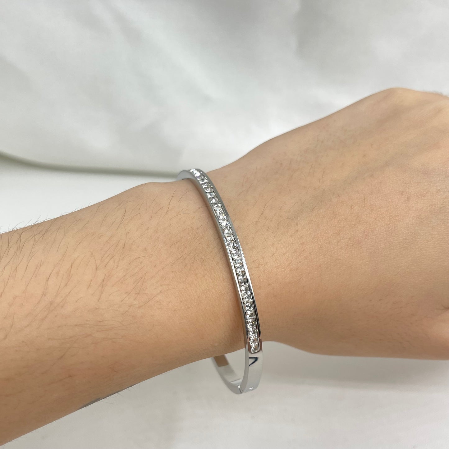 Brazalete bangle circonias