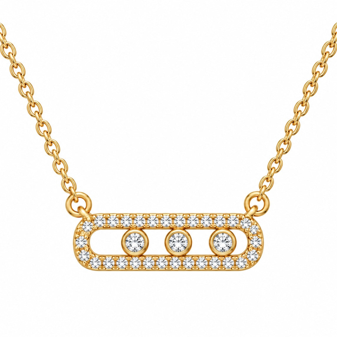 Collar Messi 3 Diamantes