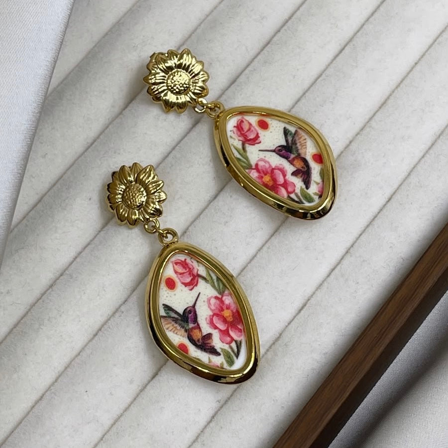 Aretes Colibrí