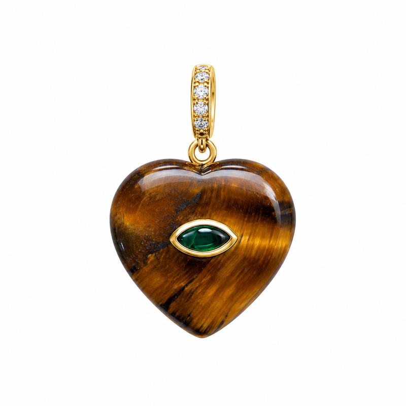 Dije Corazón Piedra Natural