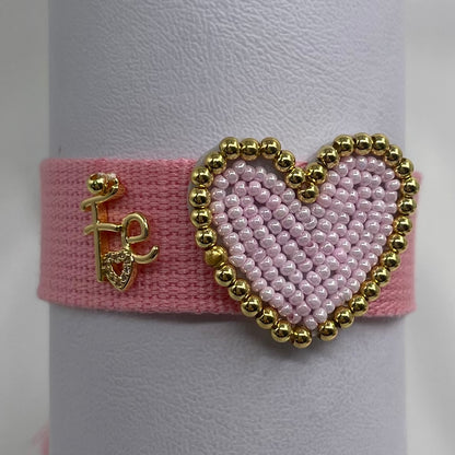 Pulsera corazón fe