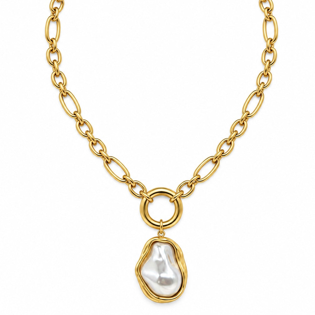 Collar Media Perla