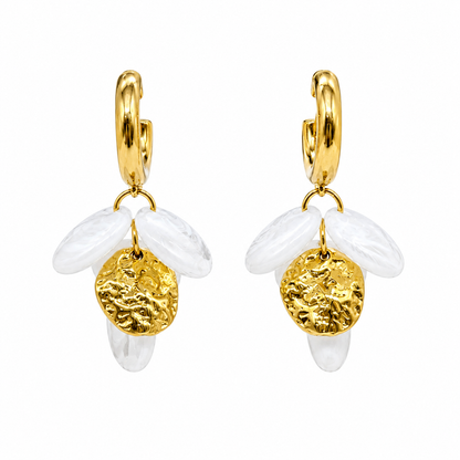 Aretes Discos Colgante