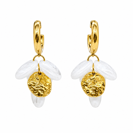 Aretes Discos Colgante