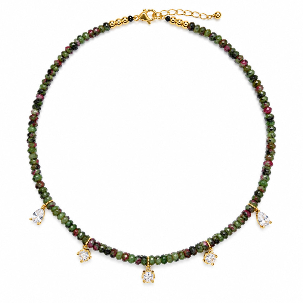 Collar Piedra Natural Zirconias
