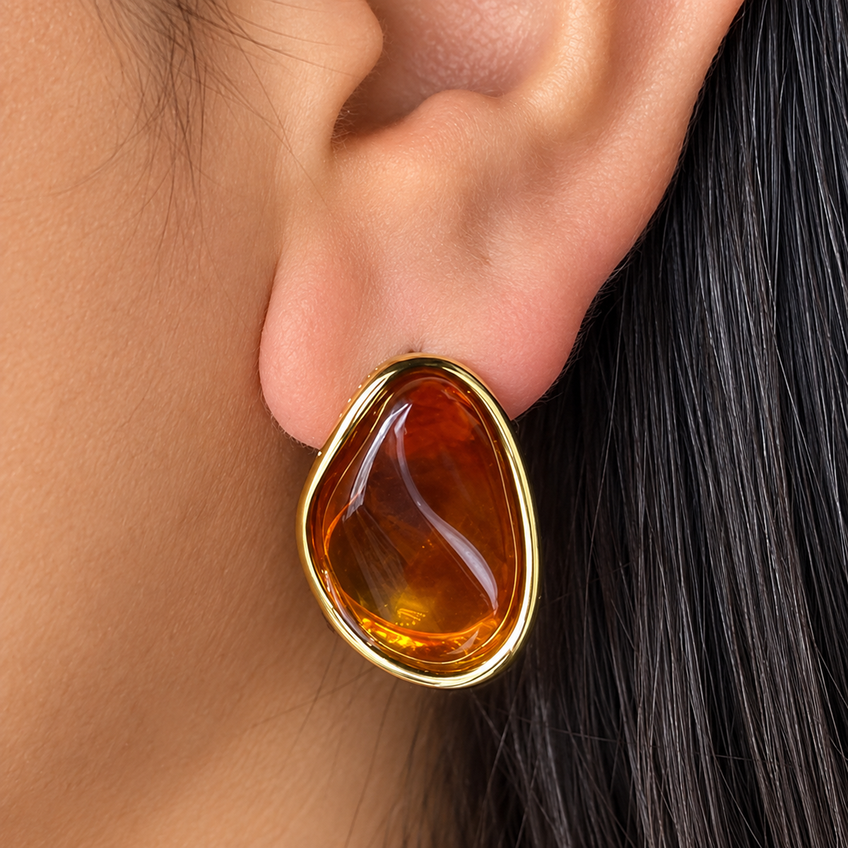Aretes Acrílico Irregular