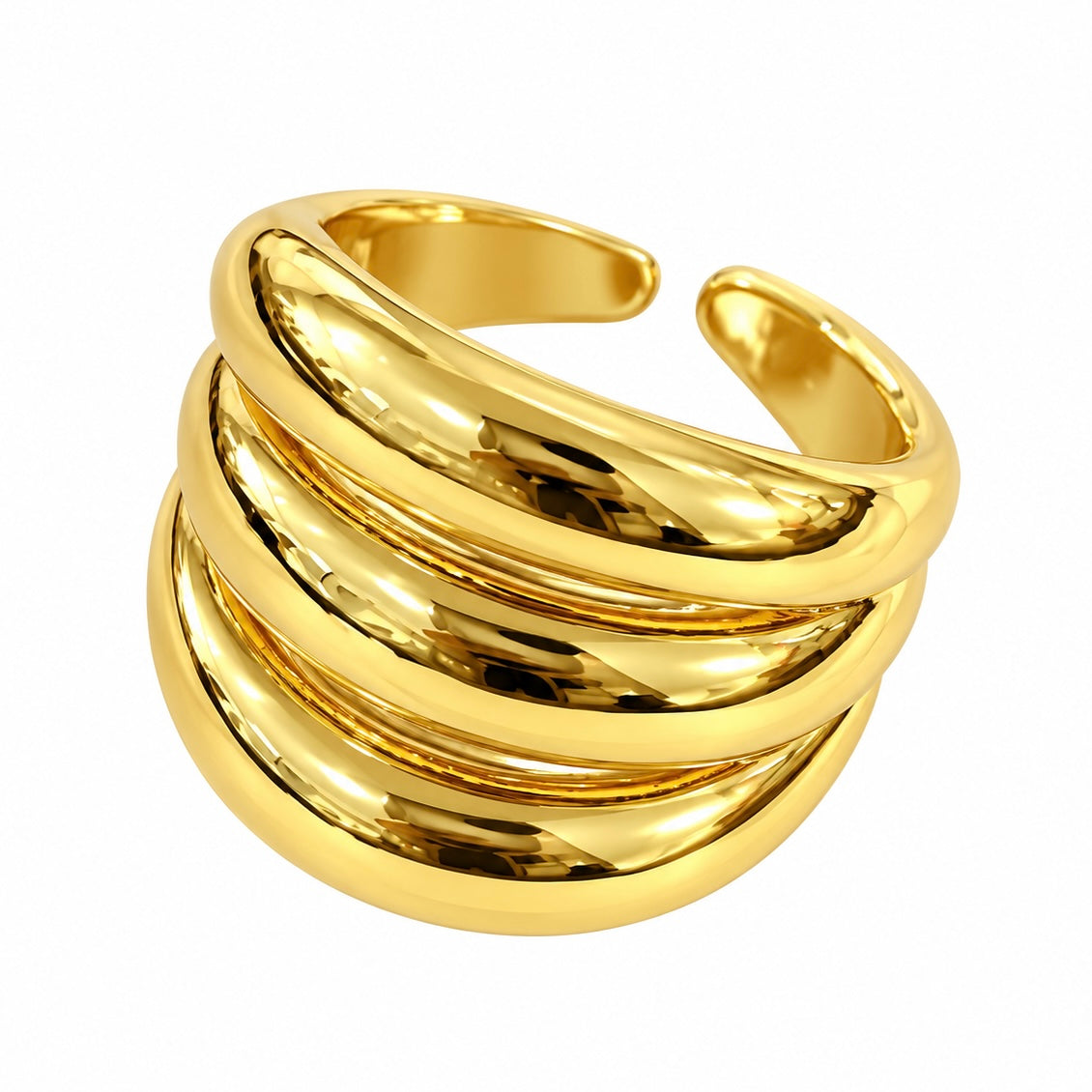 Anillo Chunky triple