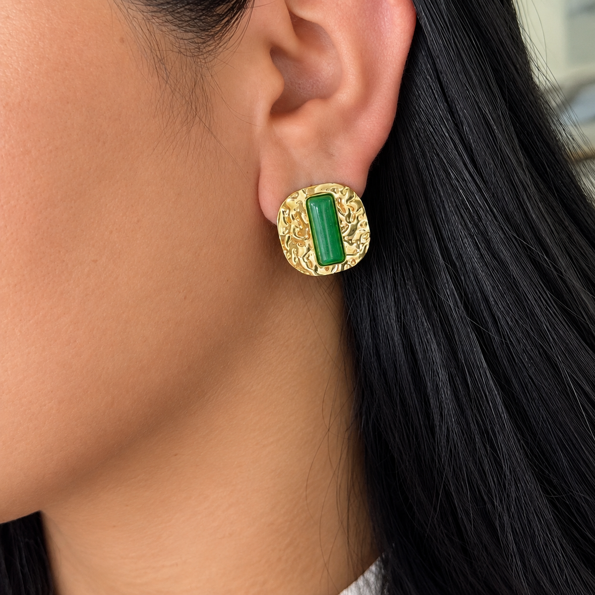 Aretes Craquelado
