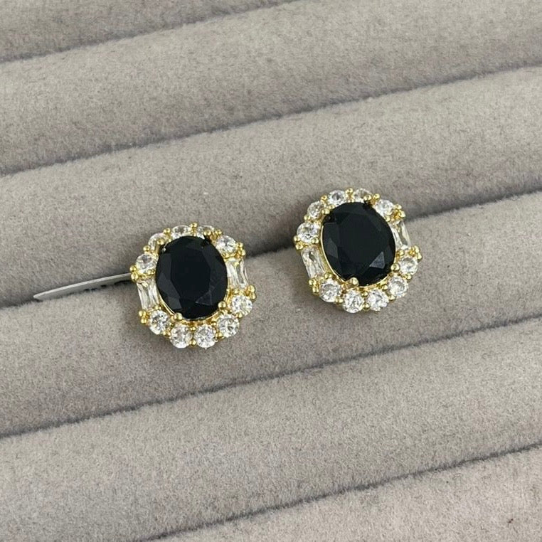 Aretes Óvalo en Dorado