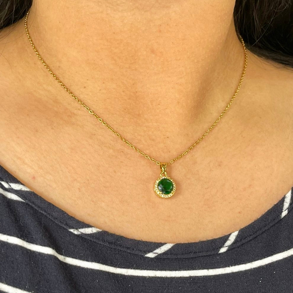Collar dije círculo