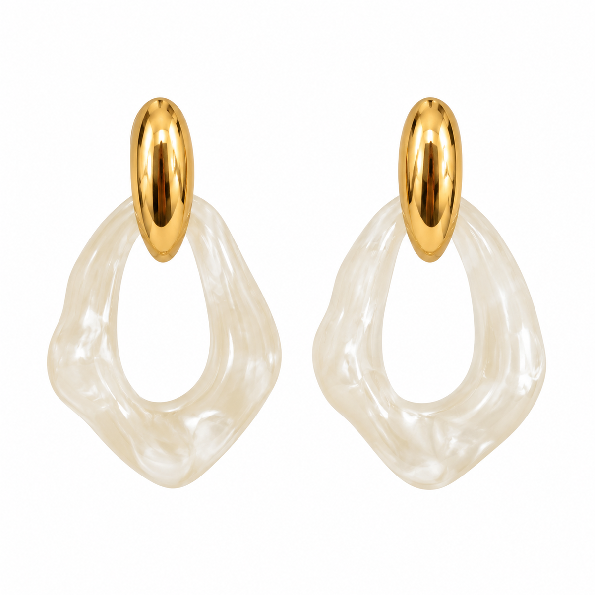 Aretes Acrílico Hueco