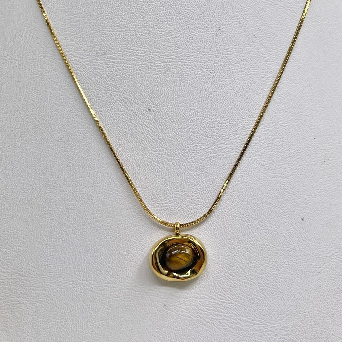 Collar Ojo Tigre Oval