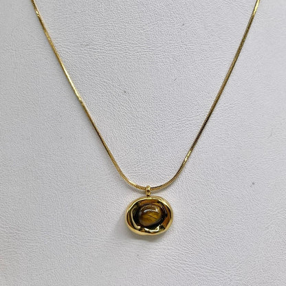 Collar Ojo Tigre Oval