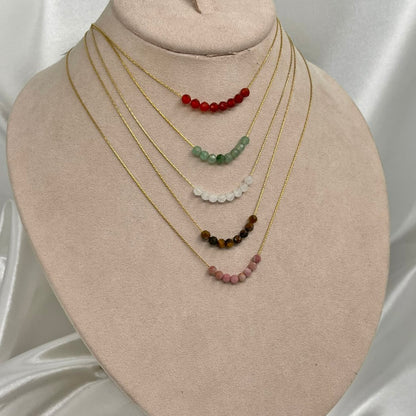 Collar Bolitas Naturales