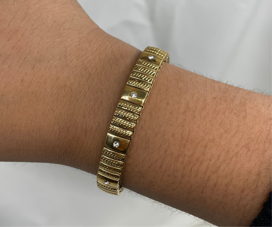 Pulsera italiana circonia