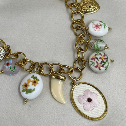 Collar Vintage Dijes Florales