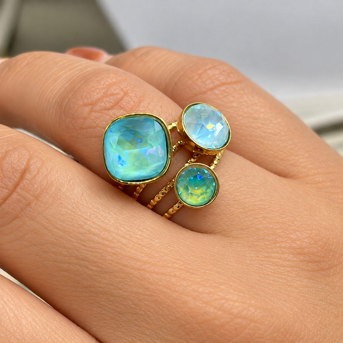 Anillo Cristales