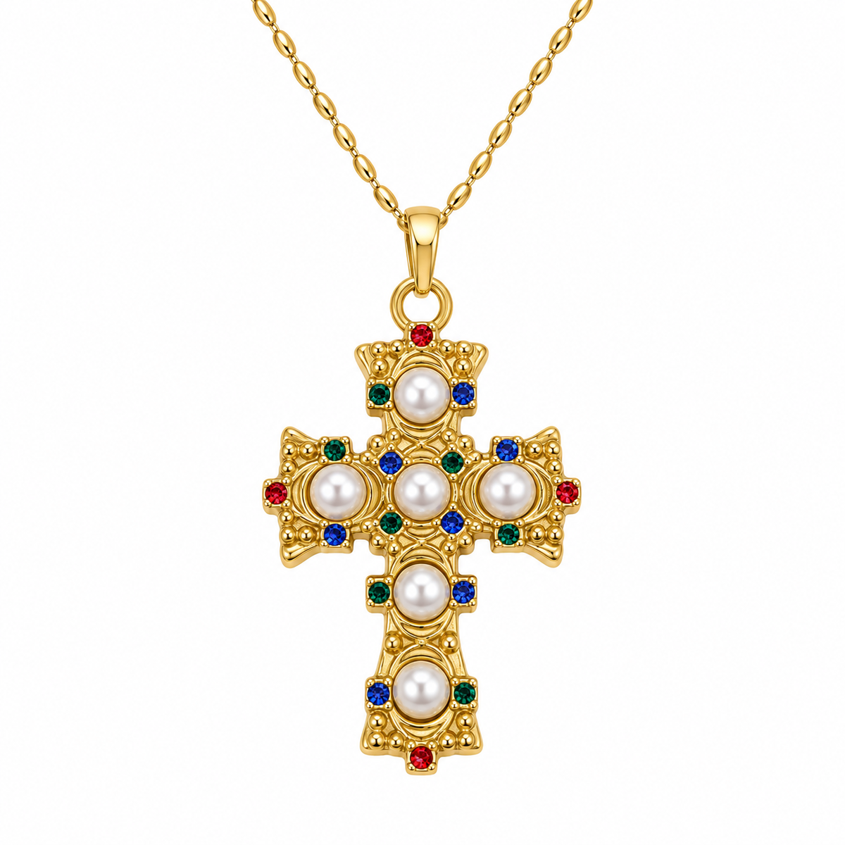 Cadena Perlas y Zirconias