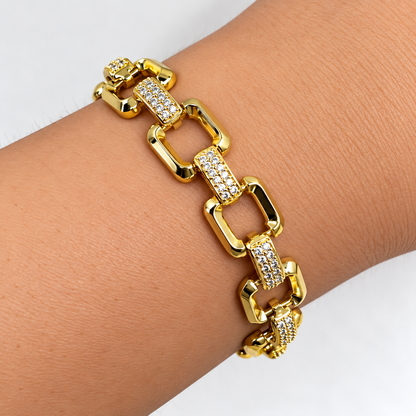 Pulsera Zirconias Cuadro