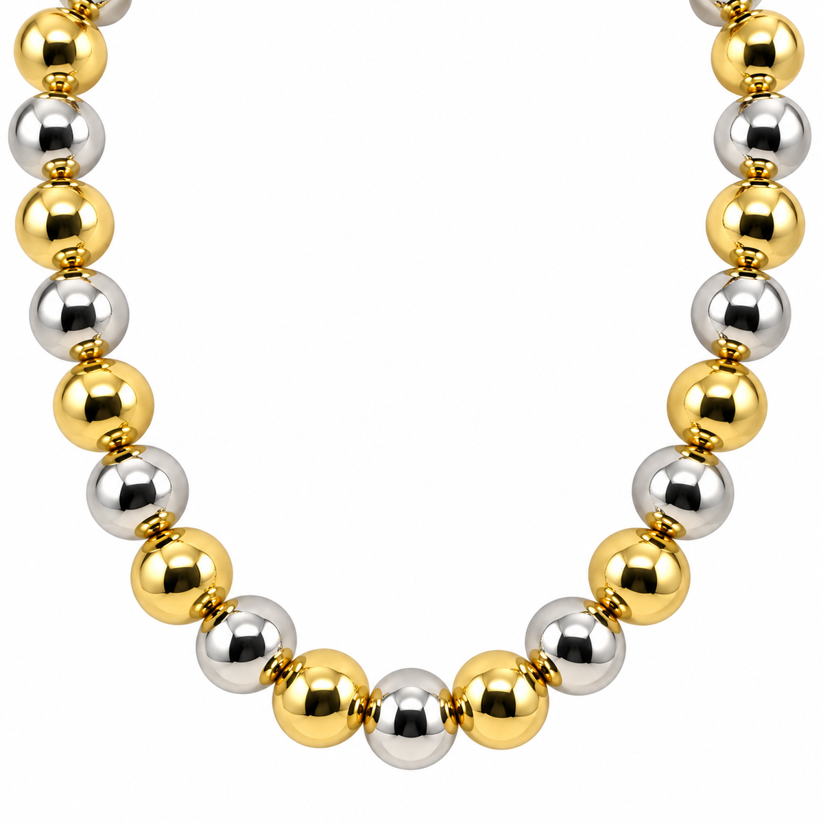 Collar Bolas Bicolor