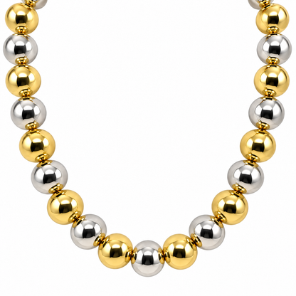 Collar Bolas Bicolor