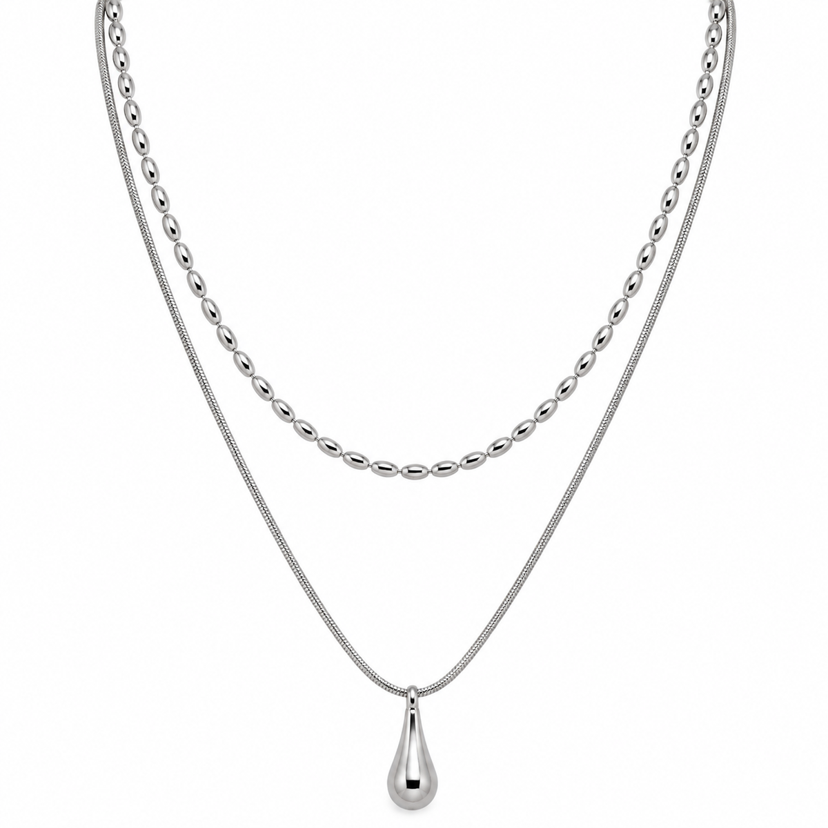 Cadena Doble con Gota