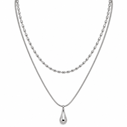 Cadena Doble con Gota