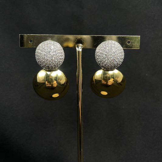 Aretes Eva bicolor