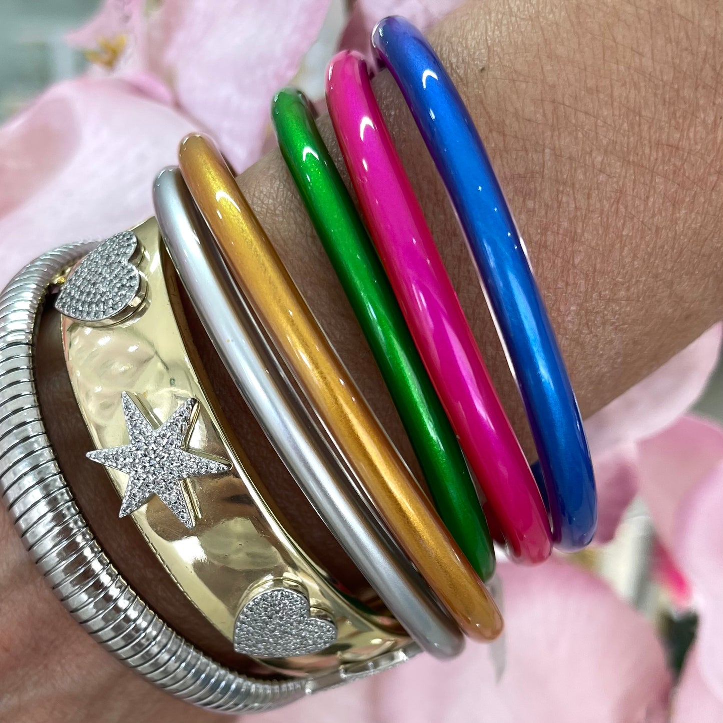 Pulseras Plastic Colores Chicas