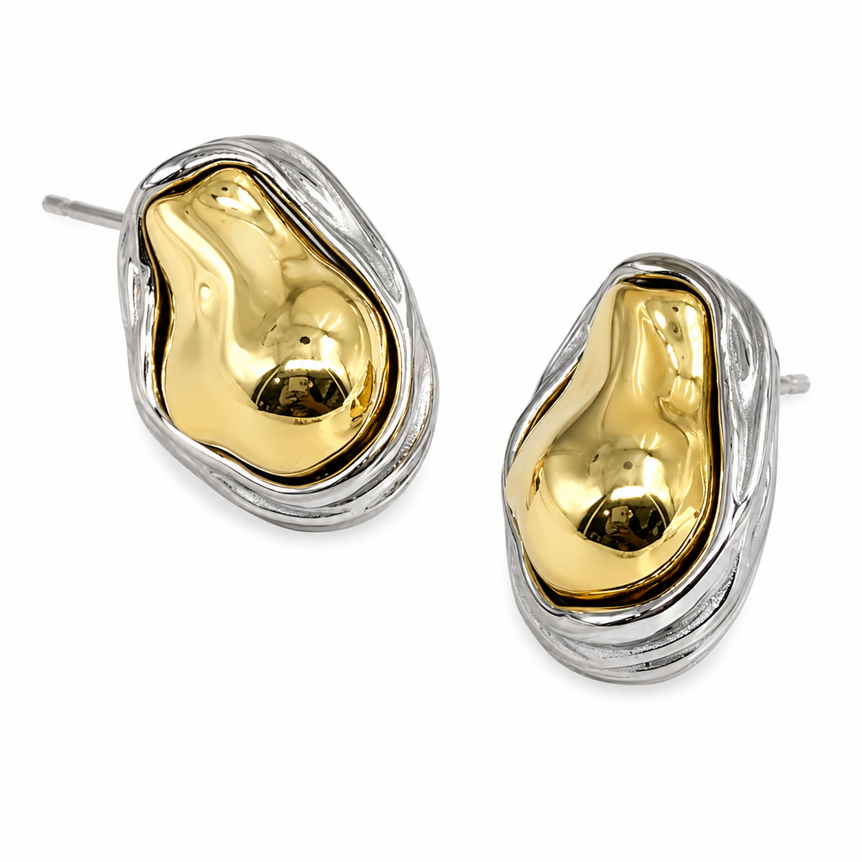 Aretes Bola Bicolor