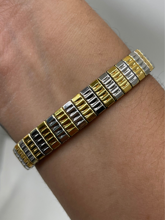 Pulsera italiana bicolor