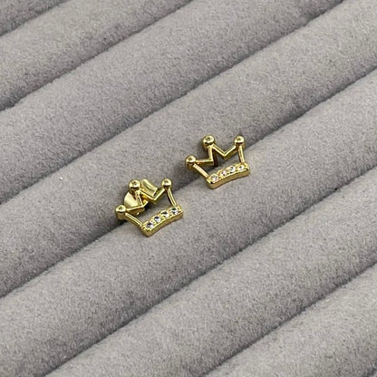 Aretes Poste Corona mini 👑