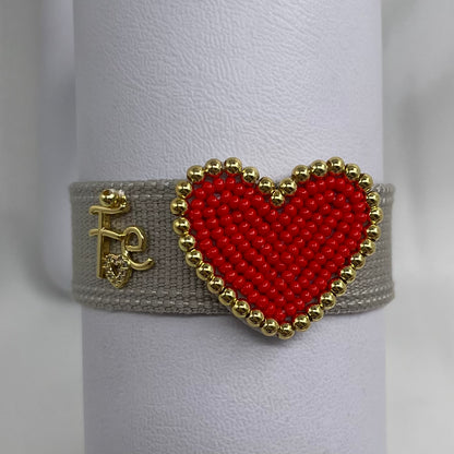 Pulsera corazón fe